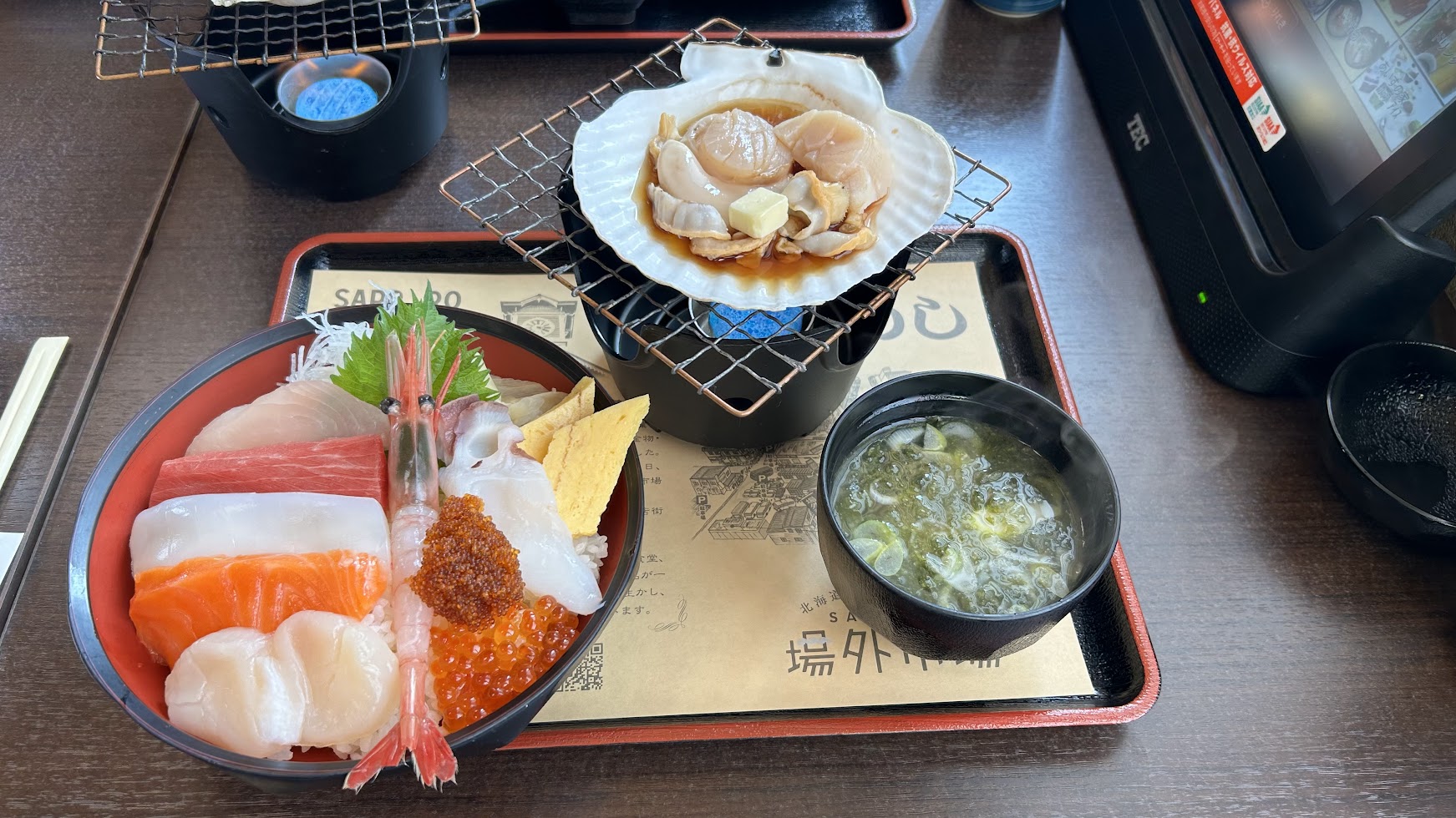 北海道-札幌二条朝市の海鮮丼の写真