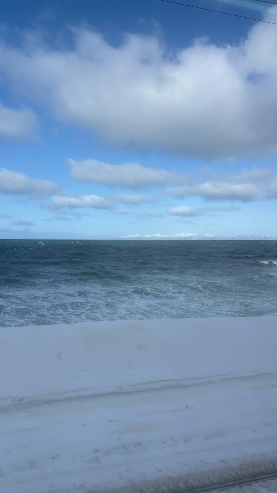 小樽行きの電車から見えた景色